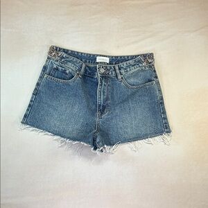 Pacsun butterfly jean shorts
